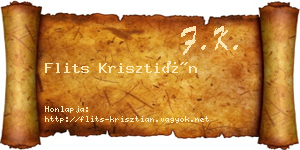 Flits Krisztián névjegykártya